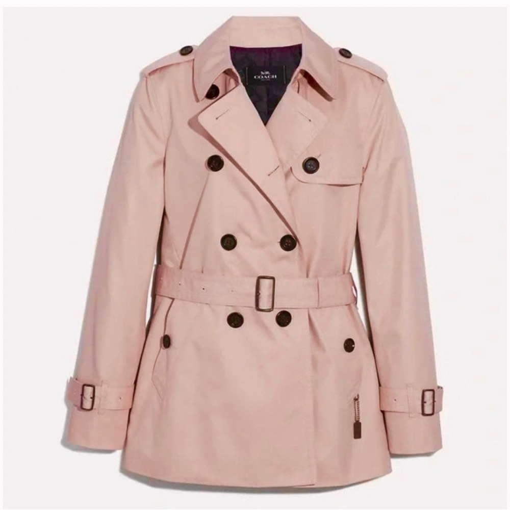 🚫SOLD🚫 Coach Blush Pink Trench Coat